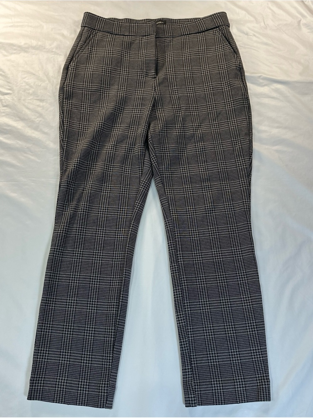 Banana Republic Gray Plaid Dress Pants
